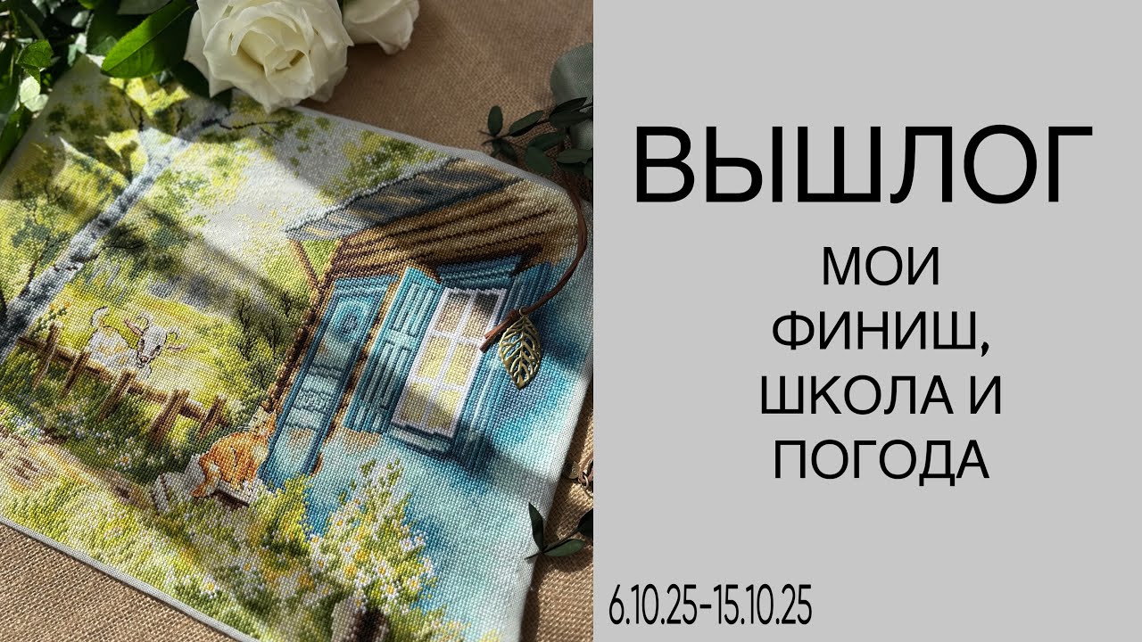 Вышлог #31 о моих вышивальных буднях и финише козла🤗