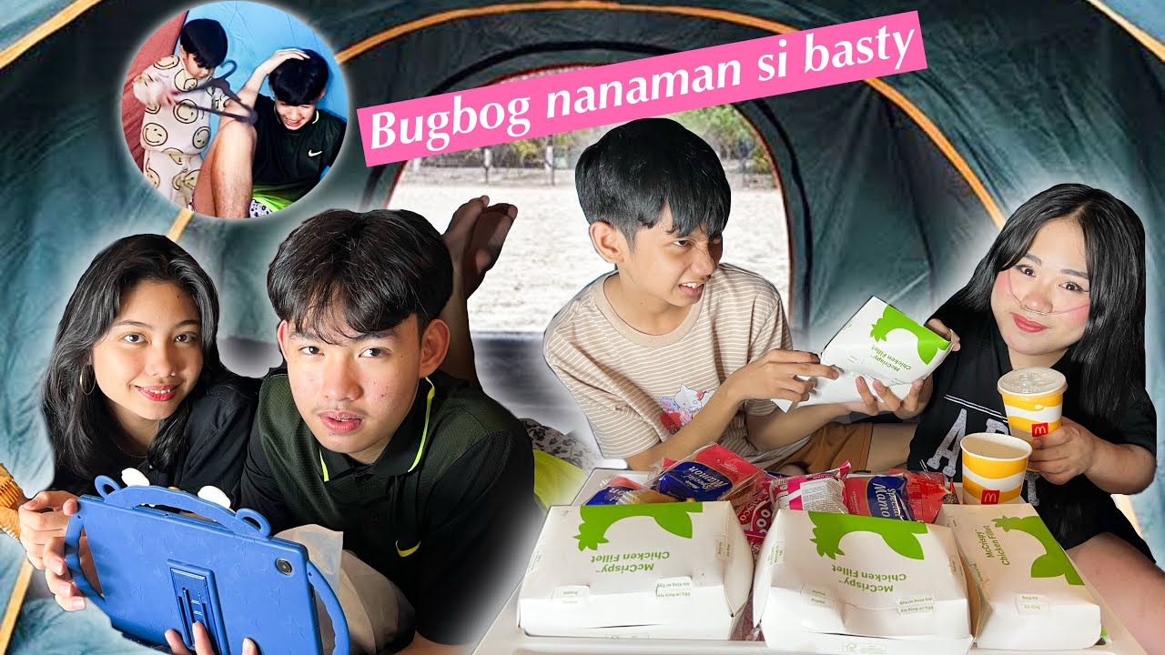 LIVING IN A TENT FOR A DAY WITH BABY KAI(BUGBOG NA NAMAN SI TITO BASTY)|SammyManese|