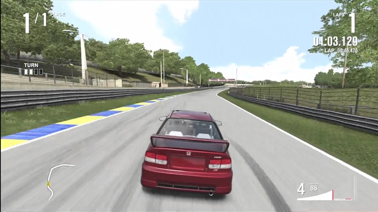 Forza 4 | Honda Civic Si Coupe Speed Run | HD