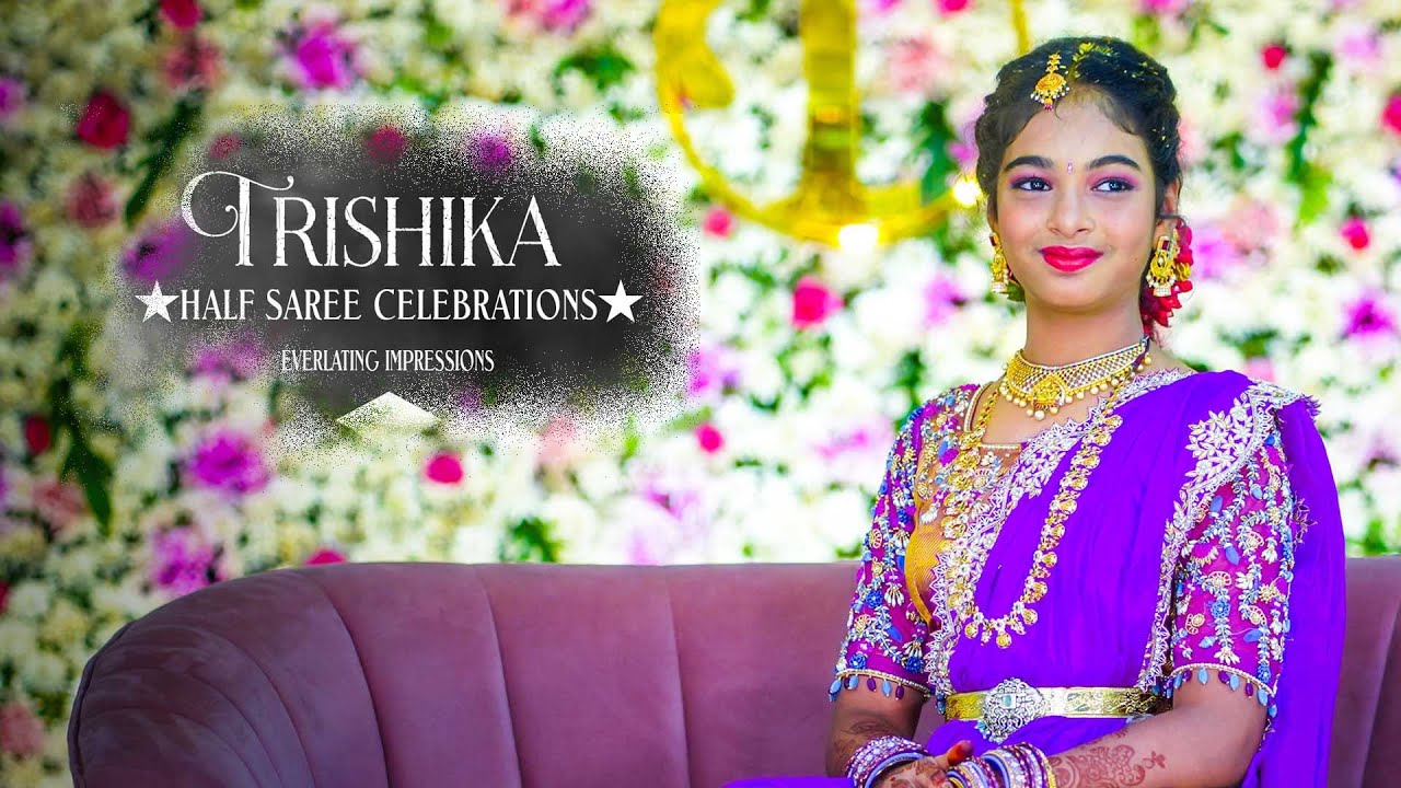 best  HALF SAREE CEREMONY THRISHIKA