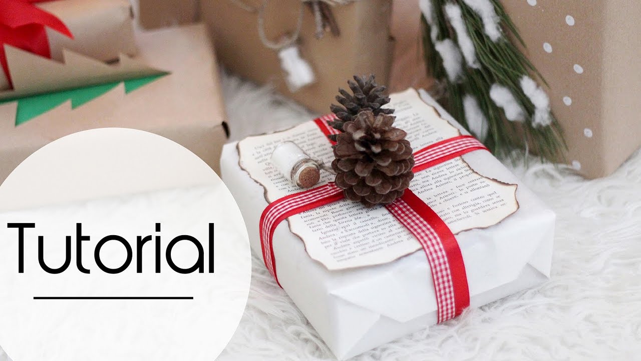 3 modi super ORIGINALI per impacchettare regali di Natale | TUTORIAL wrapping ideas