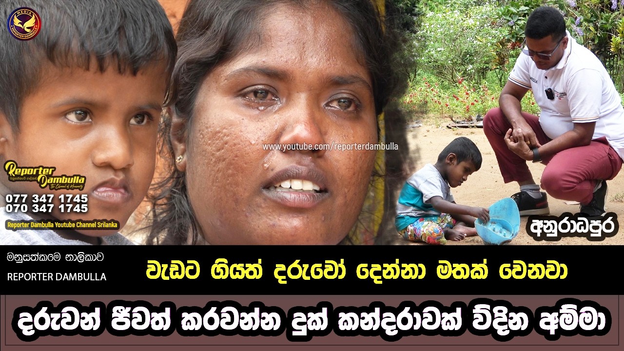 දරුවන් ජීවත් කරවන්න දුක් කන්දරාවක් විදින අම්මා || Reporter Dambulla || Kumara Ihalagedara ||