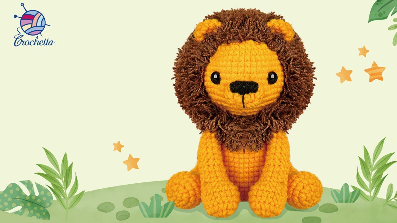 Crochet Lion 1 -Head Rnds 1-3