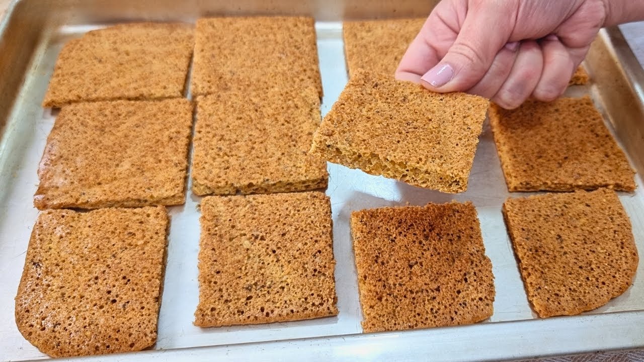 ZERO CARBO! TORRADA Crocante, com FIBRAS e PROTEÍNAS — Muito FÁCIL de Fazer