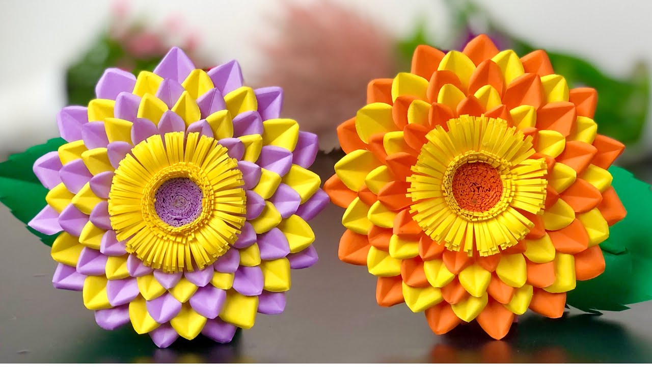 How to make a flower in paper