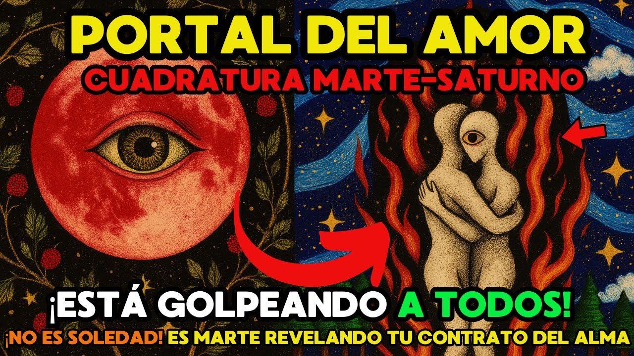 🌕El PORTAL m&aacute;s INUSUAL del AMOR se ABRE HOY 🔥&iexcl;CUADRATURA MARTE-SATURNO lo altera TODO!
