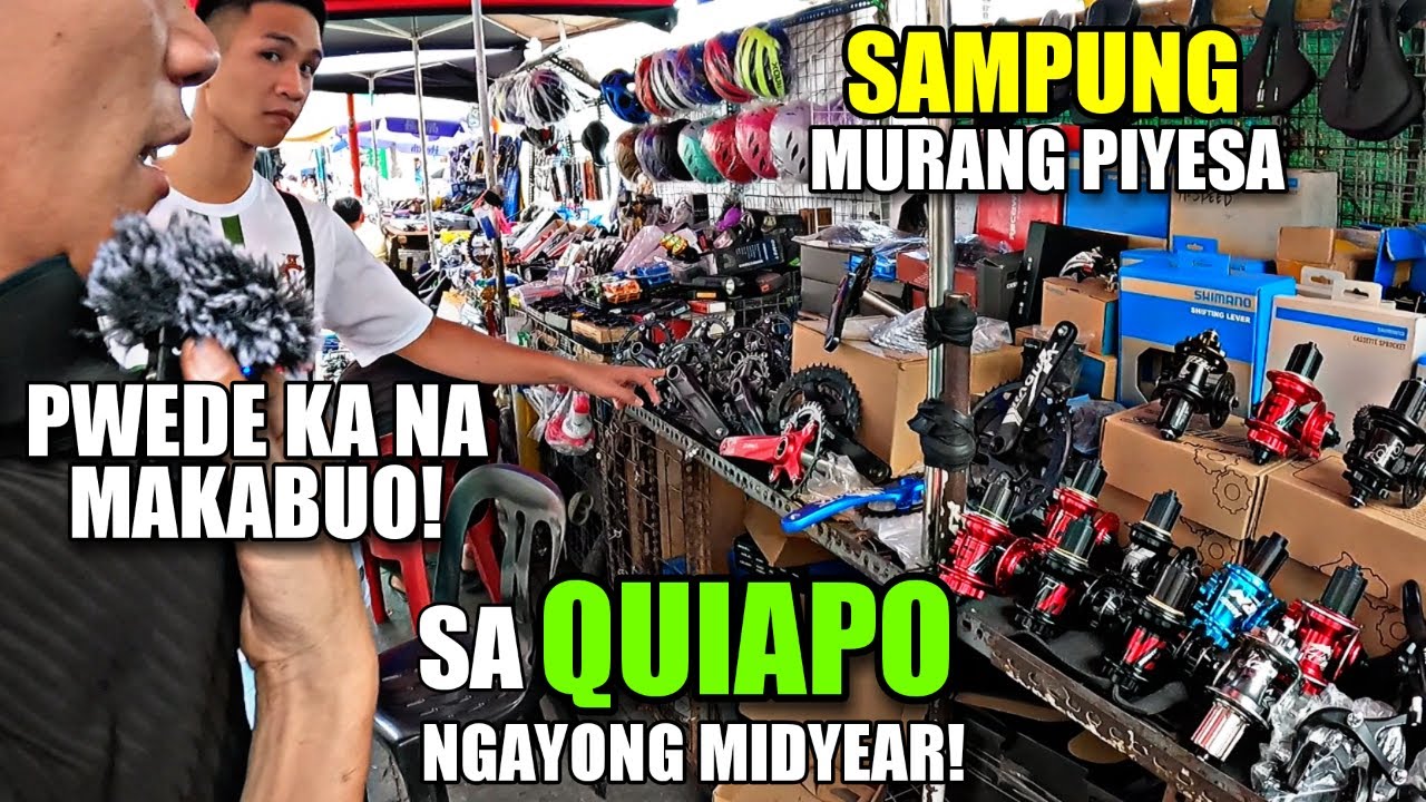 MAHIGIT SAMPUNG MURANG PYESA! SA QUIAPO PWEDE KA NA MAKABUO NG ROAD BIKE MTB AT GRAVEL BIKE!