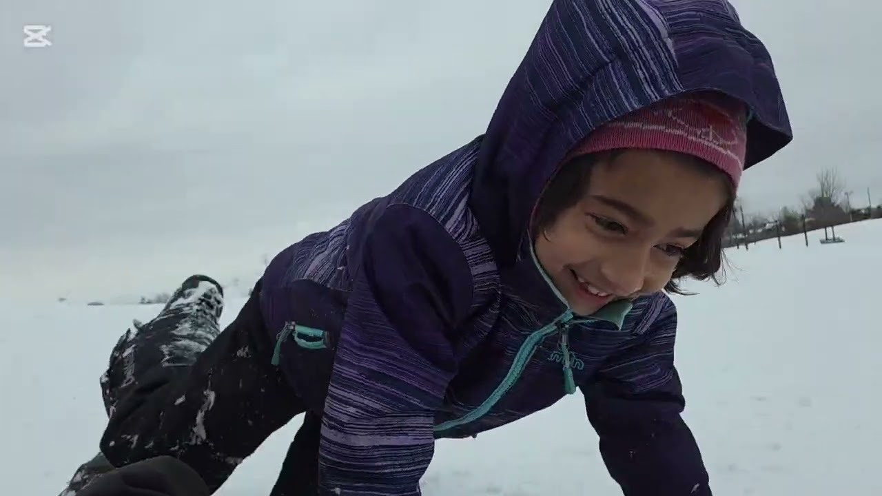 Snow Sliding with Kids
