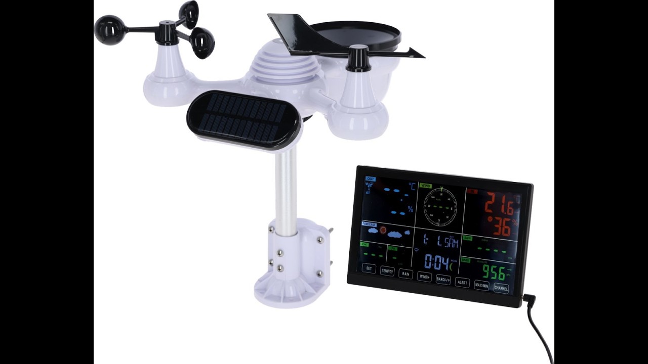 Stație Meteo Digitală 7-în-1 WiFi cu senzori externi si incarcare solara de la Super Farm Land