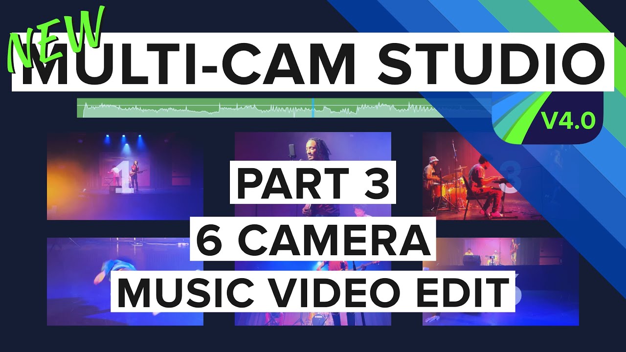 NEW MULTI-CAM STUDIO FOR #lumafusion v4  - PART 3 - 6 Camera Music Video Edit