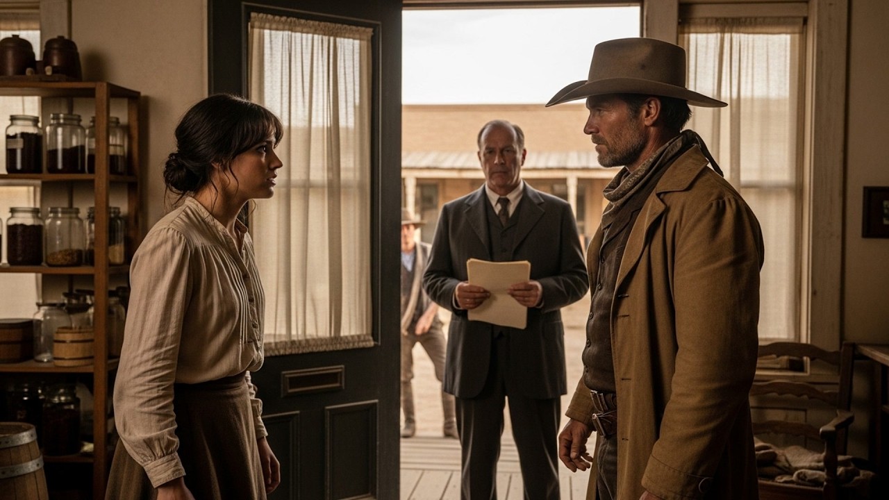 Her Uncle Tried To Claim Her As His Property, The Cowboy Stood Between Them And Said 