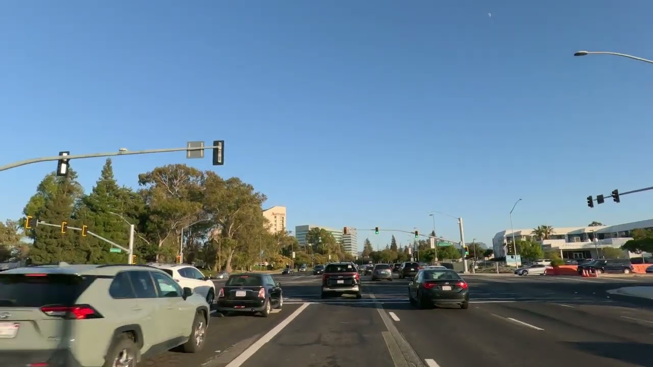 Driving in Santa Clara, CA on Great America PW. #driving #drivingmusic #santaclara