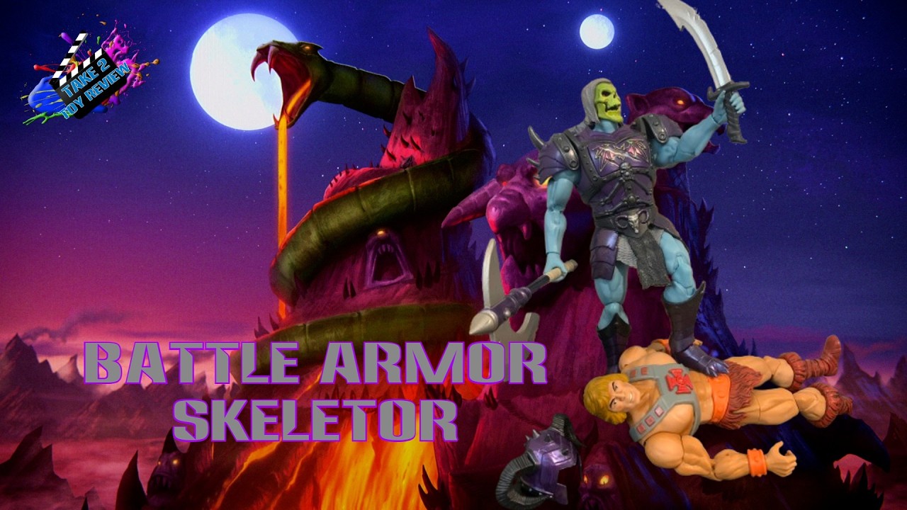 💀⚔️ New Eternia Battle Armor Skeletor Toy Review | Masters of the Universe Masterverse ⚔️💀