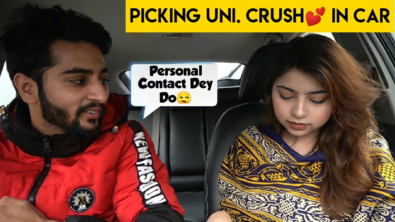 Picking Up University Crush In Car And Getting Number | Zain Bhatti