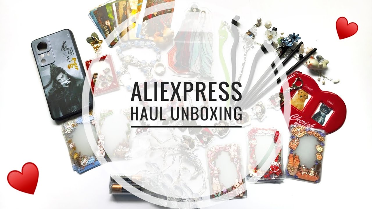 ❤️🤍 Распаковка заказов с AliExpress: к-поп коллекционирование, КитайФандом, Небожители, украшения