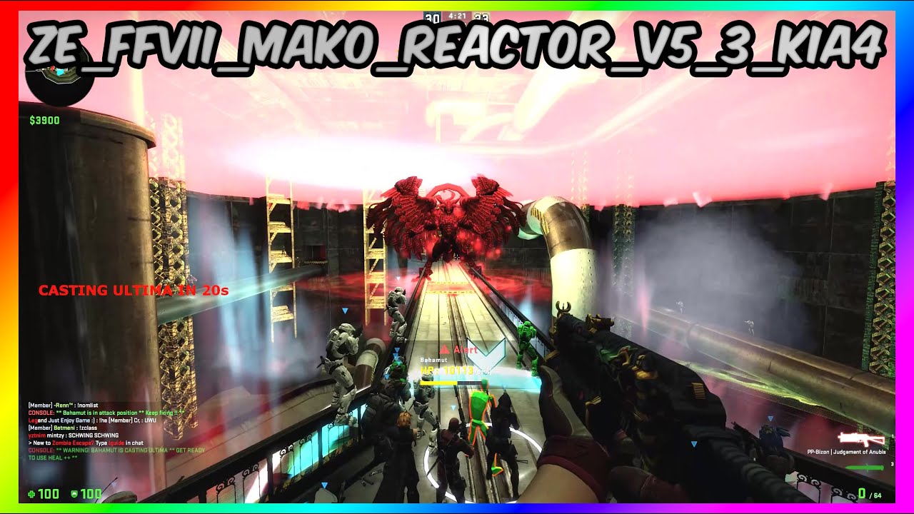 CSGO ZOMBIE ESCAPE ON GFL | FFVII Mako Reactor