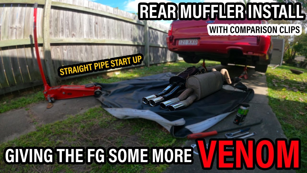 FG Turbo Ute Venom exhaust system | Middle muffler delete with rear muffler | Standard dump & cat