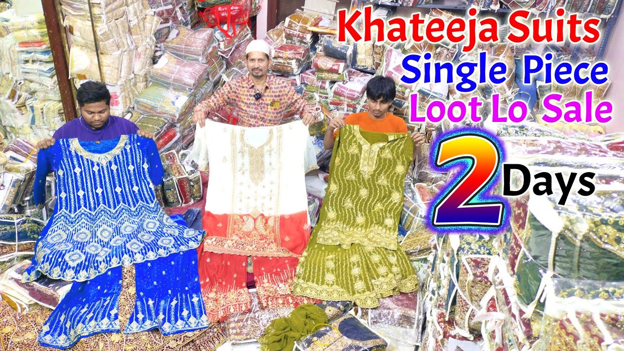 Eid Special Khateeja Suits Single Piece Loot Lo Sale Only 2.Days  || Khateeja Suits ||
