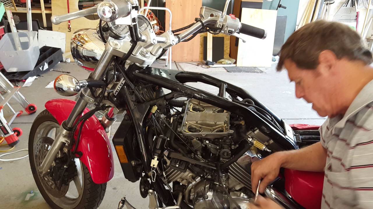 1997 honda magna remove carbs