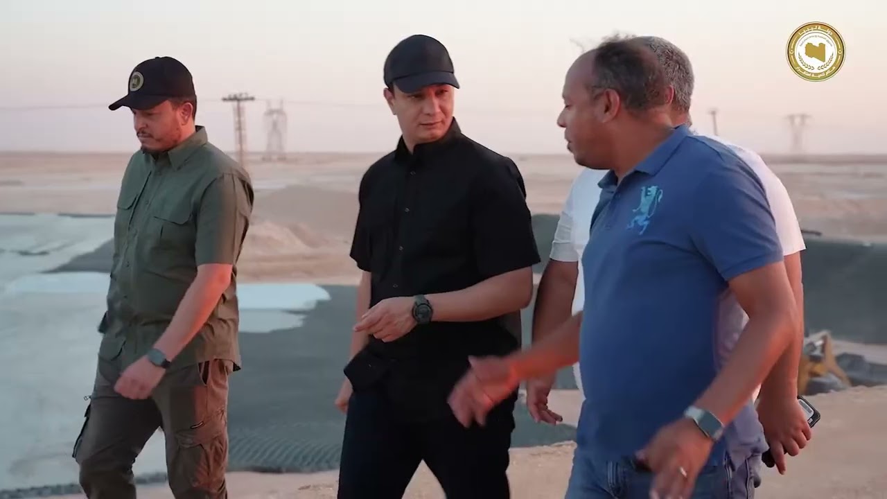 مدير صندوق الإعمار بالقاسم حفتر يتفقد مشروعي كوبري الخروبة وطريق المخيلي الصحراوي 27-7-2025