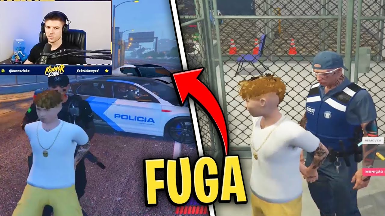 LOBINHO FOI PRESO TENTANDO DAR FUGA DA POLICIA! - GTA RP