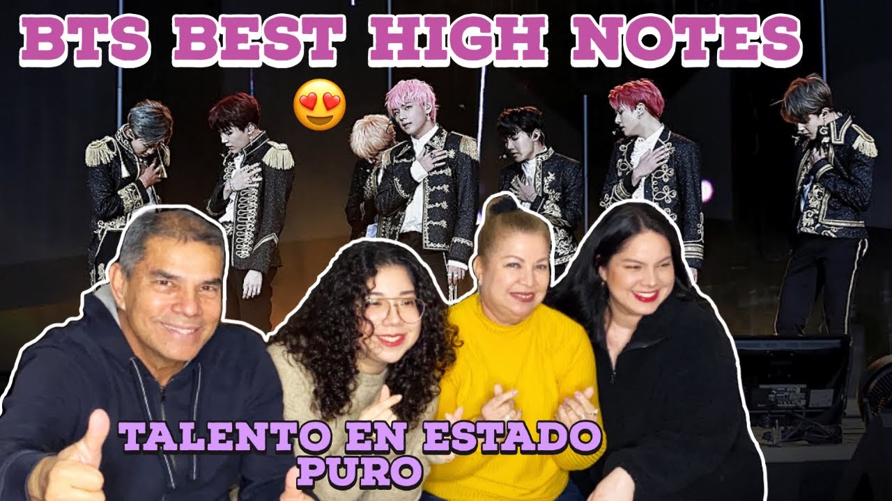BTS HIGH NOTES & FALSETTOS COMPILATION | REACCIÓN EN FAMILIA 🤩
