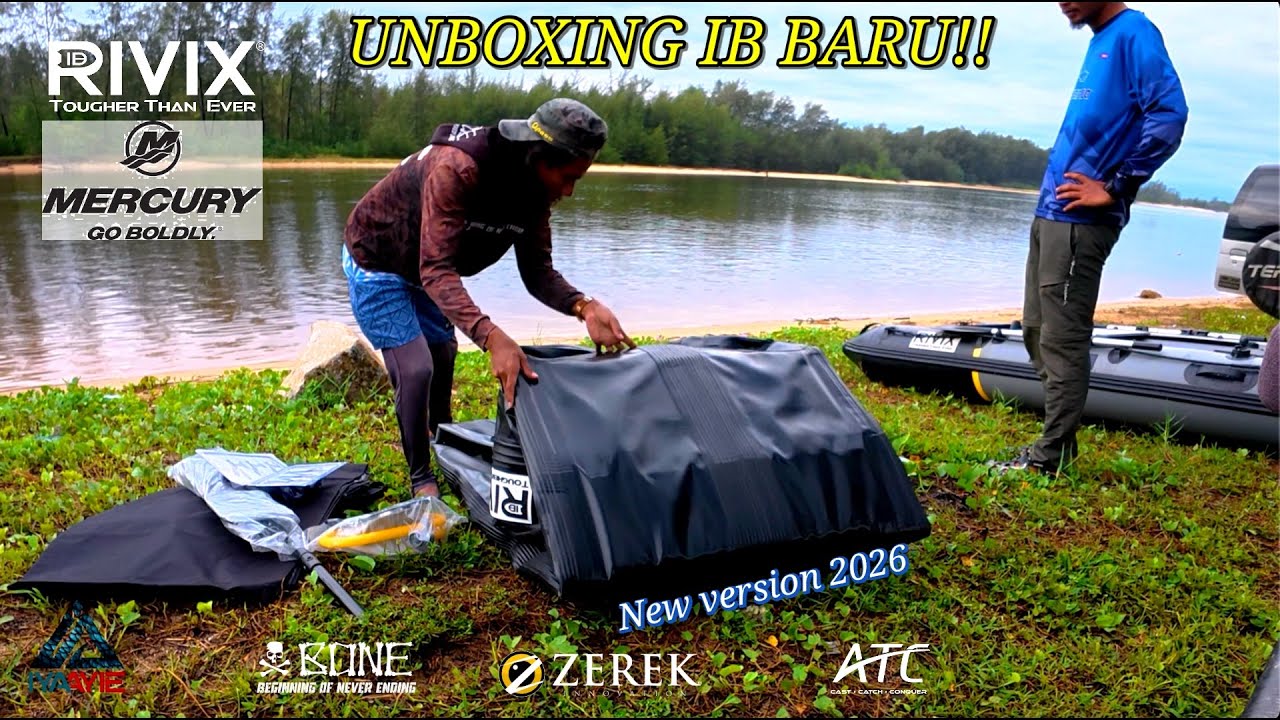 UNBOXING IB NEW VERSION 2026. INFALTABLE BOAT FISHING MALAYSIA