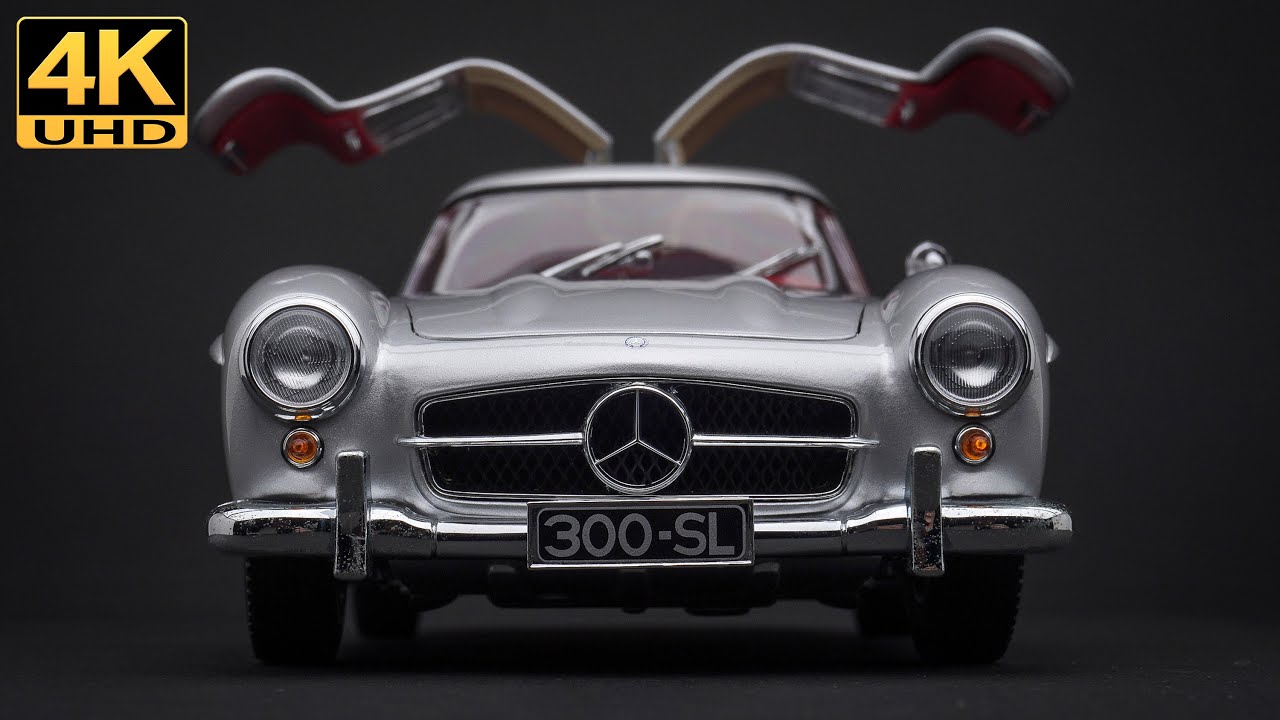 Mercedes-Benz 300 SL, 4K UHD - 1/18 Minichamps