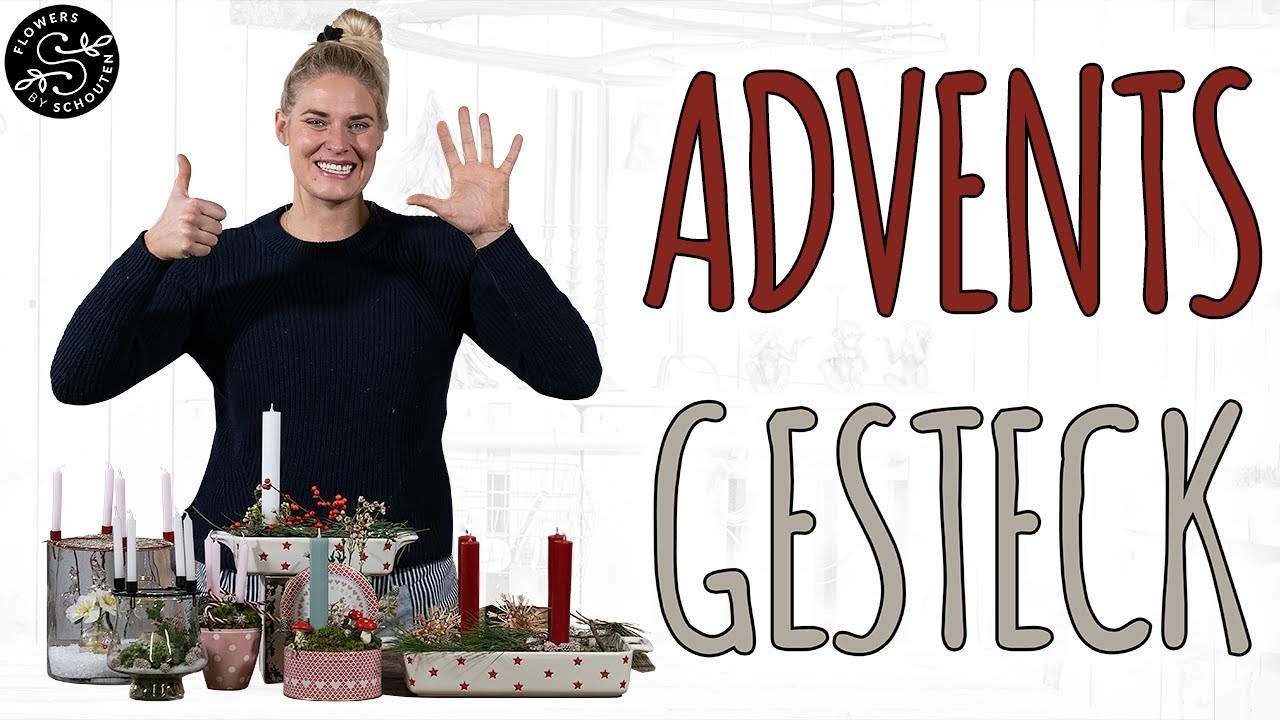 ADVENTSDEKO - 6 KLEINE WEIHNACHTSDEKORATIONEN F&Uuml;R JEDERMANN - WEIHNACHTSDEKO DIY