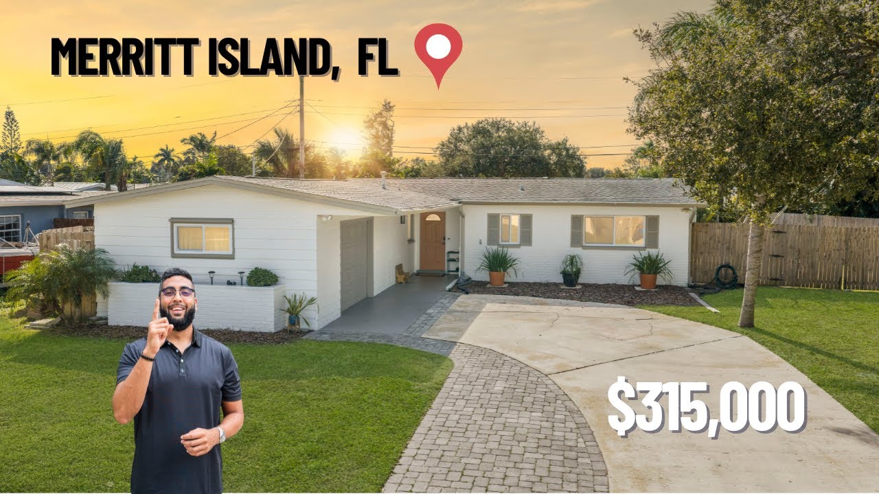 South Merritt Island Home Tour | 3 Bed, 2 Bath with Fenced Yard and Updates