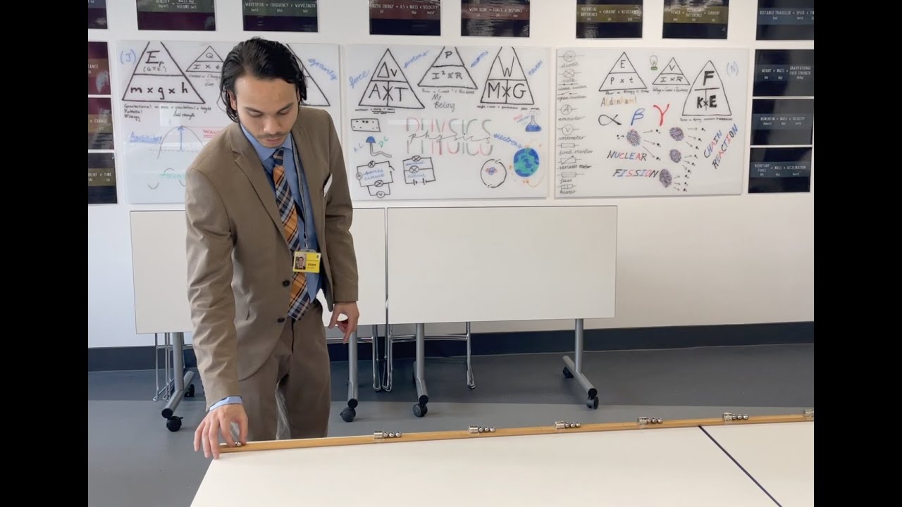 MAGNETIC ACCELERATOR DEMONSTRATION #GCSEPhysics #KineticEnergy #Magnets