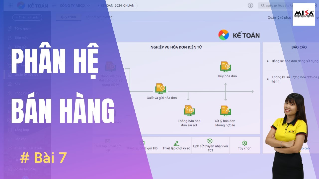 Bài 7: Phân hệ BÁN HÀNG | AMIS Kế toán