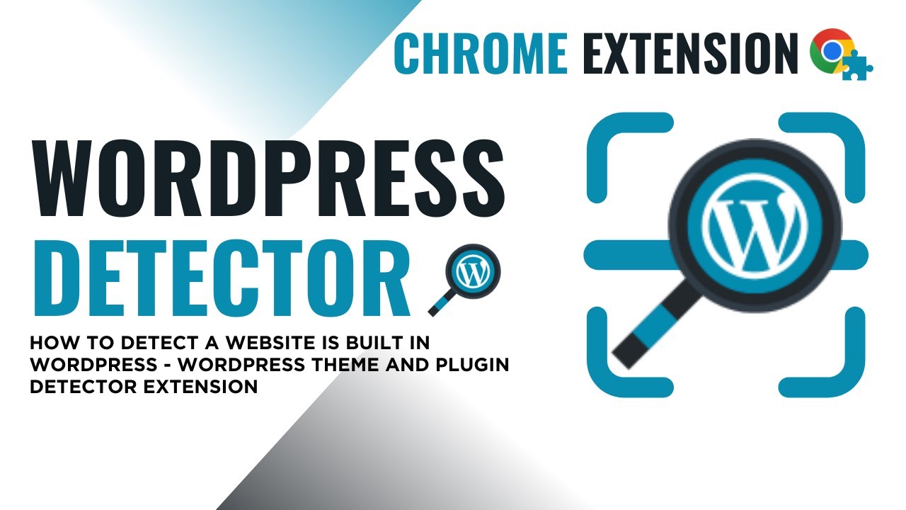 How to Detect a Website is Built in WordPress | WP Theme and Plugin Detector Extension