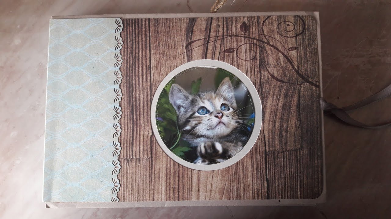 Présentation Mini album enveloppes, thème chat ... le 2ème