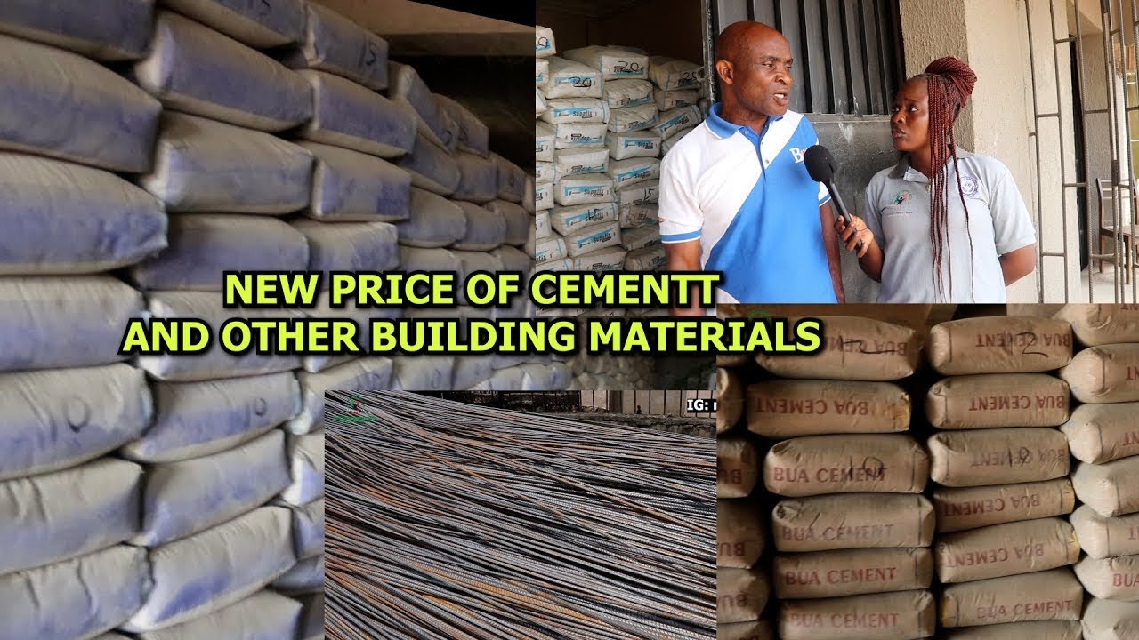 NEW PRICE OF CEMENT POP MATERIALS IRON ROD AND OTHER BUILDING MATERIALS 