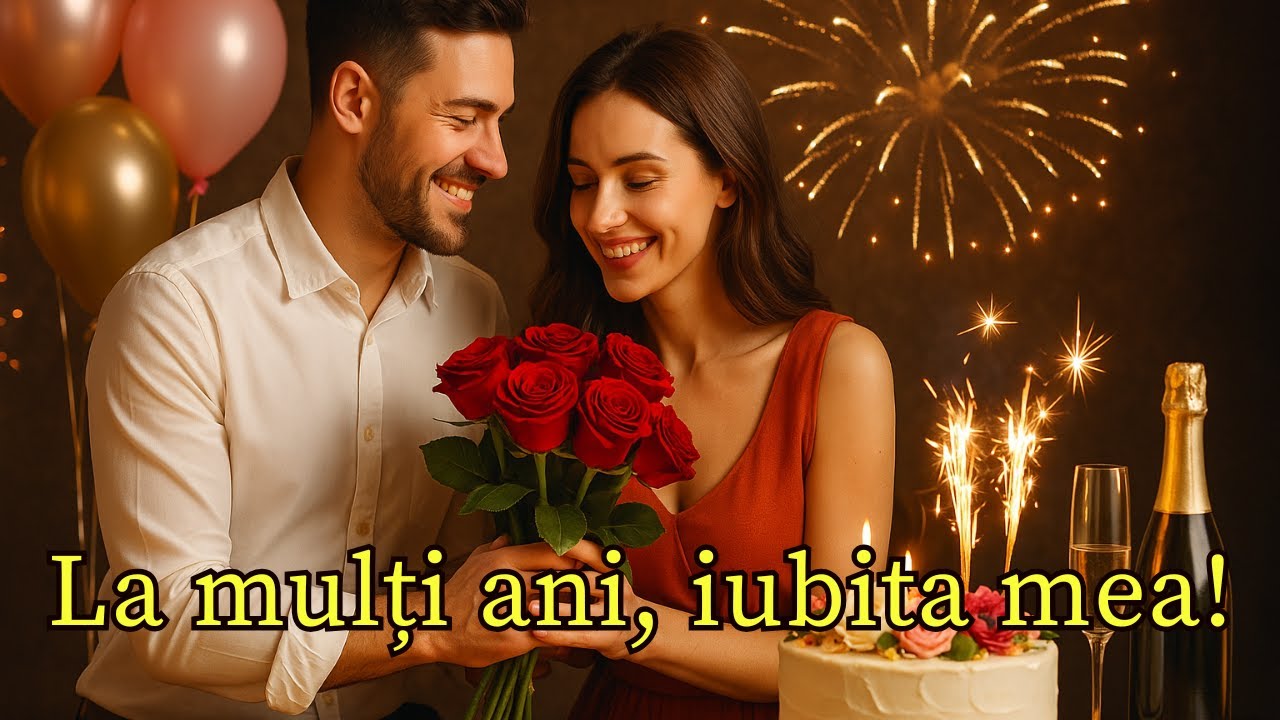 La mulți ani, iubita mea 💖 Cântec aniversar romantic, plin de bucurie și iubire