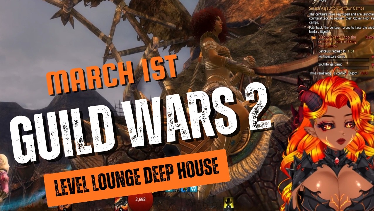 Guild Wars 2 &ndash; Leveling Session With Noire | Level Lounge Deep House🌙