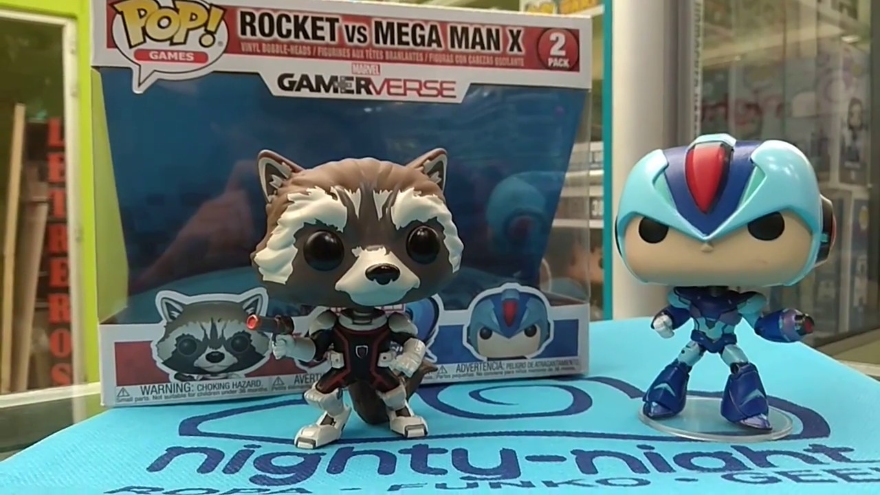 Funko Pop Rocket vs Mega Man X Marvel vs Capcom Bogot&aacute; Colombia