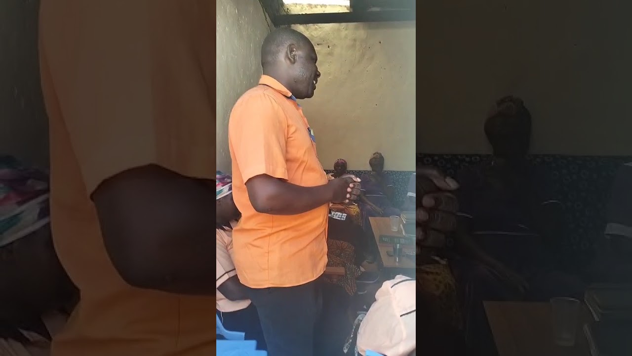 James Omaria at Kiungani with West fm fans 