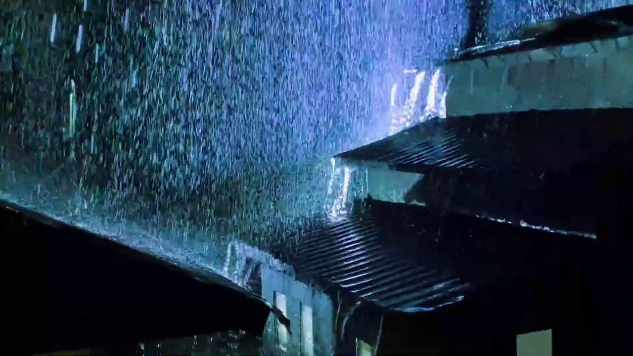 Rain Sounds for Sleeping - ASMR Heavy Rain Hammering Tin Roof for Deep Night Sleep | RAIN SOUNDS