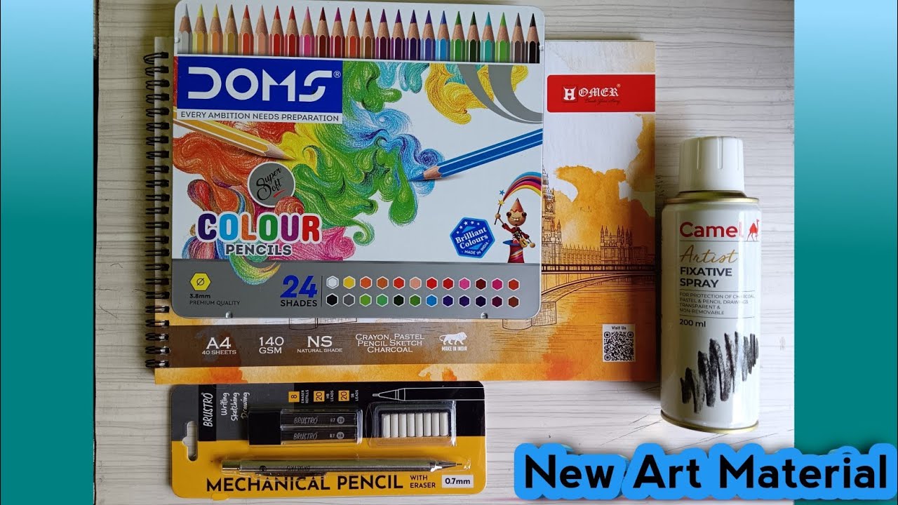 New Art Materials Unboxing!!!  Ami New Ki Ki Art Materials Kinlam Unboxing 