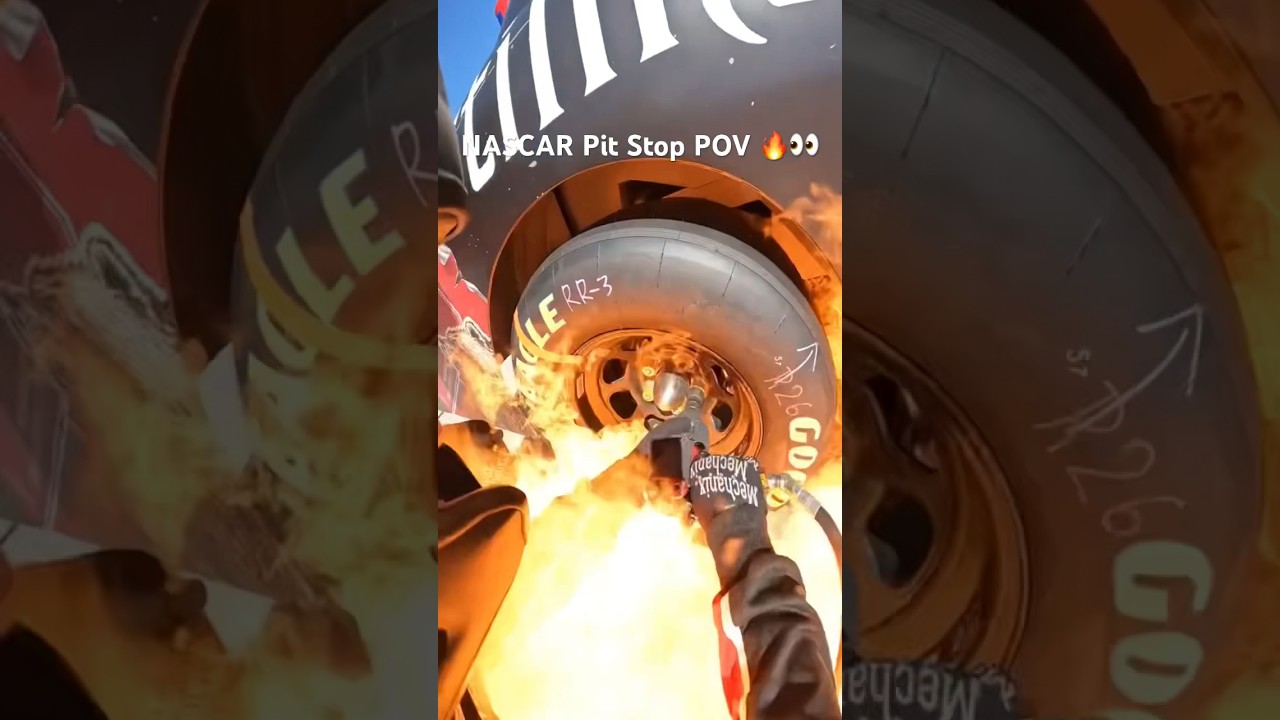 Nascar pit stop POV 🔥👀 #nascar #racing #motorsports