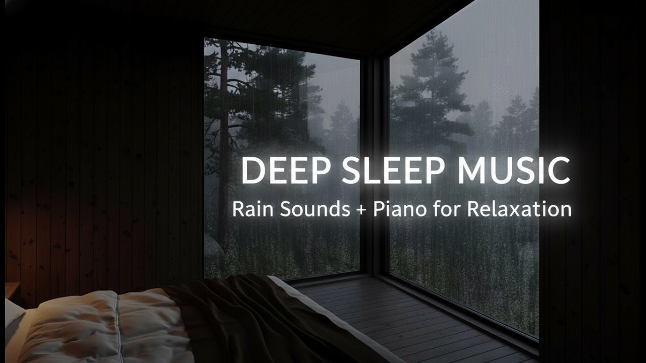 Healing Piano Rain Experience for Better Deep Sleep, Productive Work, Meditation