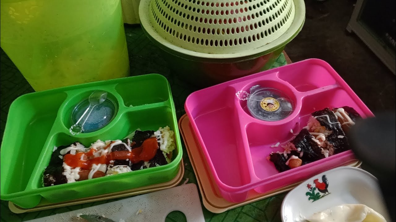 Bekal sekolah , kimbab