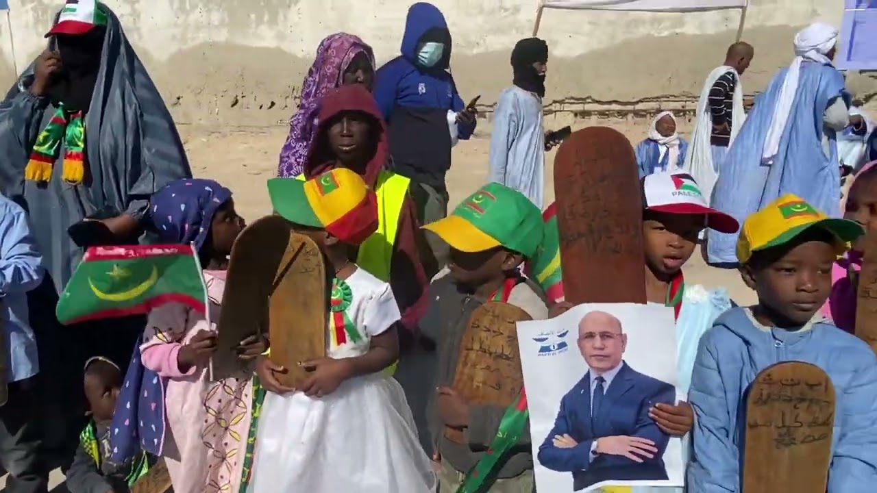 أجواء استقبال رئيس الجمهورية في انواذيبو