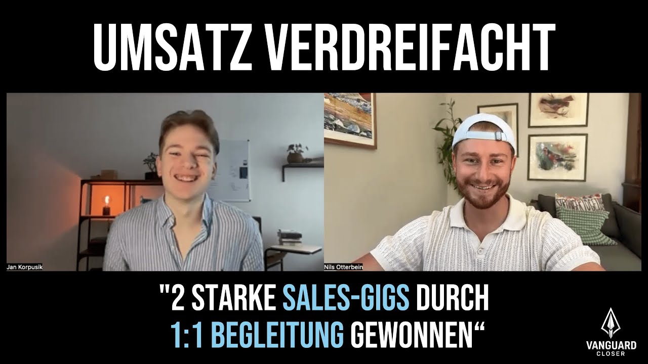 Umsatz verdreifacht - 2 neue Sales-Gigs durch individuelle 1:1 Begleitung