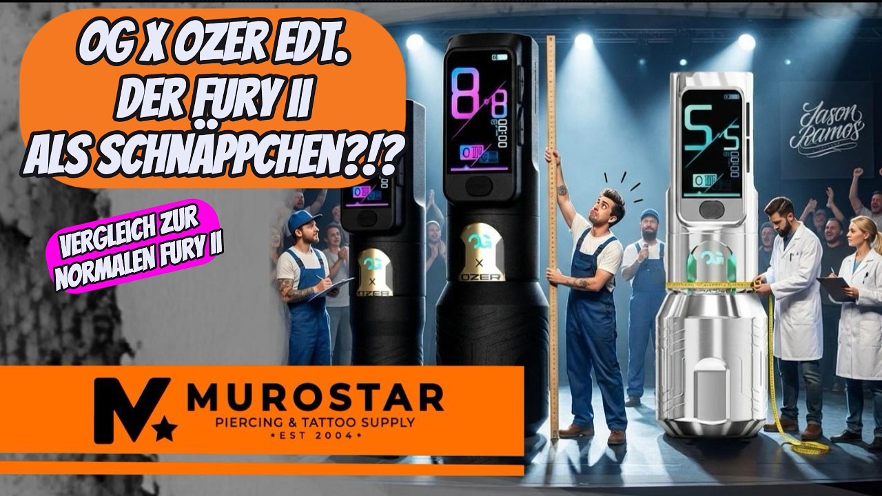 🔥 Ozer x OG Fury II Tattoo Pen 4.2 mm – Sonderedition Unboxing 💥🖊️