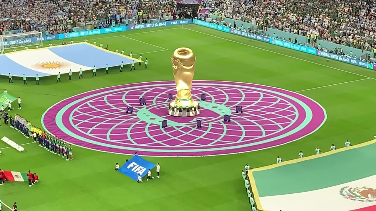 Argentina vs Mexico - Qatar World Cup 2022 - Match 24 - Players entrance and anthems