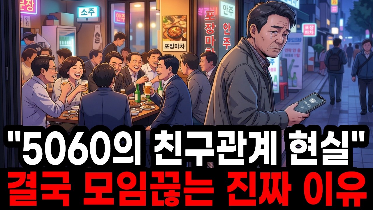 “5060의 친구관계 진짜 현실” 결국 모임부터 다 끊어버리는 진짜 이유