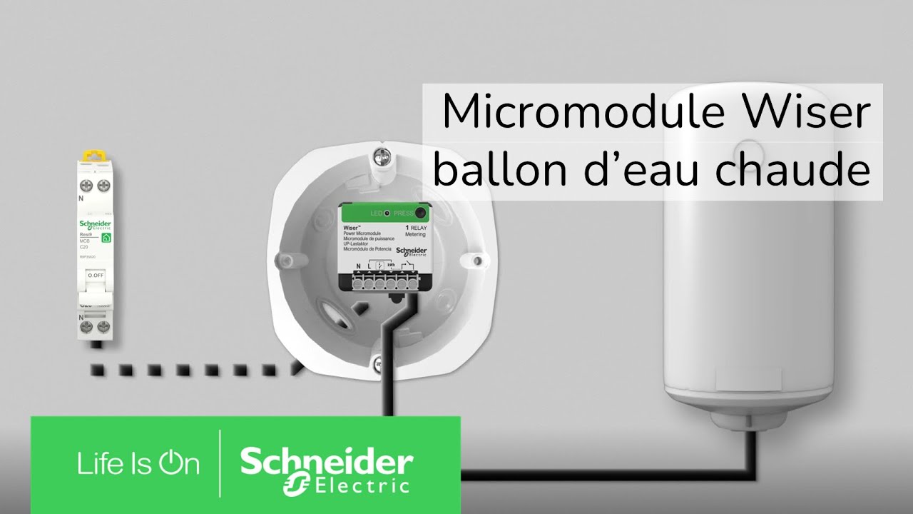 Gérez votre ballon d'eau chaude avec le micromodule Wiser | Schneider Electric